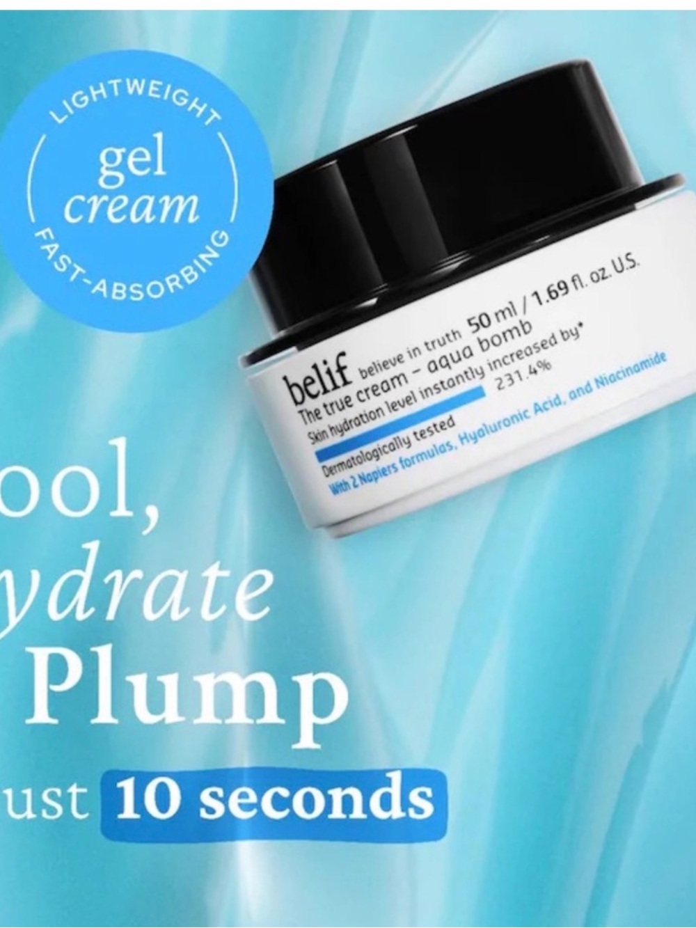 Belif The True Cream Aqua Bomb with Hyaluronic Acid and Niacinamide (New) - Picture 6 of 6